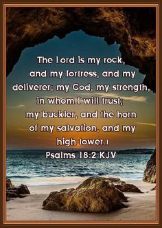 the lord is my rock and my fortress, and my deliverr, my god, my strength