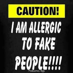 i am allergic to fake people t - shirts - men's t - shirt