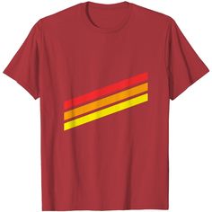 3 Color Diagonal Stripe Retro Sunset Sports T Shirt Retro Sunset, Sports T Shirt, Diagonal Stripes, Sport T Shirt, The United States, Stripes, United States, Sports, T Shirt