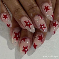 French Tip Gel Nails, Concert Nails, Nyc Nails, Acrylic Toe Nails, Hello Nails, Summery Nails, Cool Nails, Get Nails, Star Nails