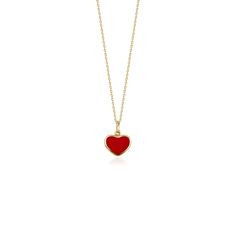 This elegant red heart necklace is crafted with 14k solid gold, embodying timeless beauty and sophistication. Its minimalist design, combined with the finest craftsmanship, makes it a perfect piece for everyday wear or a meaningful gift for a loved one. This necklace is crafted with real 14k solid gold(not plated, not vermeil, not gold filled) You don't need to worry about water, perfume or conditioner contact since real gold doesn't tarnish. The center is hand applied red enamel on top of solid gold for the design purpose, hot applied enamel is the best and most resistant type of application in which enamel and gold bond together over extreme temperatures. This ensures that your piece keeps its beauty for decades to come. You can even wear this piece in water as well. Red Heart Necklace, Nyc Outfits, M Necklace, Water Perfume, About Water, Gold Bond, August Birthstone Jewelry, July Birthstone Jewelry, Elegant Red