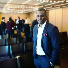 A stylish gent is never seen without a #silk #pocketsquare! Dapper Pierre Kouadio from @segmentify @pierrekouadio wears a besopke silk pocket square. "I like timeless look with a little accessory touch." Spotted at  Commerce Futures event in Hotel Cafe Royal. Cafe Royal, Hotel Cafe, Silk Pocket Square, The Right Man, Man Set, Single Men, Every Man, Leather Coat