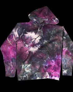 Awesome ice dyed hoodie! One of a kind and super comfy! XS/S Casual Hand Dyed Hoodie For Winter, Hand Dyed Long Sleeve Hoodie For Fall, Hand Dyed Cotton Hoodie For Fall, Hand Dyed Hooded Sweatshirt For Winter, Hand Dyed Hoodie For Fall Streetwear, Acid Wash Bleached Hoodie For Fall, Hand Dyed Hoodie For Streetwear In Fall, Casual Hand Dyed Acid Wash Hoodie, Hand Dyed Casual Hoodie For Streetwear