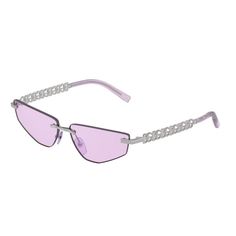 Brand: Dolce&Gabbana Model: Dg2301a Condition: New With Full Package Frame Material: Acetate Frame Color: Silver Lens Color: Purple Size: 58-13-140 100% Uv Protection Made In Italy Item Includes: Authentic Eyewear, Certificate Of Authentic, Authentic Case, Box, Bag We Guarantee That All Our Items Are 100% Authentic And Brand New. Silver Rimless Sunglasses For Party, Trendy Silver Rimless Sunglasses, Silver Rimless Sunglasses For Evening, Silver Rimless Evening Sunglasses, Silver Tinted Sunglasses For Party, Chic Silver Sunglasses With Gradient Lenses, Chic Silver Metal Sunglasses, Silver Sunglasses For Summer Formal Events, Silver Sunglasses For Formal Summer Occasions