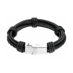 Designed with a USB connector on one end, and a Lightning connector on the other, this stylish leather bracelet doubles as a charging cable for your Apple iOS devices.BRACELET DETAILS Length: 9 in. Clasp: magnetic Metal: stainless steel Finish: satin  Color: Black. Gender: male. Age Group: adult. Modern Leather Braided Bracelet For Everyday, Modern Black Leather Bracelet For Everyday Use, Modern Leather Bracelet For Everyday, Modern Bracelets With Leather Strap, Modern Black Leather Bracelet For Everyday, Adjustable Modern Leather Bracelet For Everyday Use, Modern Leather Strap Bracelets, Modern Leather Strap Bracelets For Everyday, Adjustable Modern Leather Bracelet