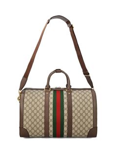 Dimensions: Width: 44.5cm, Height: 25cm, Depth: 29cm 100% Canvas Made in Italy Designer Model Number: 7246429C2ST Designer Colour: 8746 Gucci Gucci, Travel Collection, Gucci Bags, Travel Luggage, Luggage Bags, Gucci Bag, Duffle Bag, In Italy, Gucci