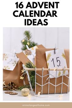 Here are some great advent calendar ideas that you will love doing with your kids! Anticipate Christmas with these fun calendars.