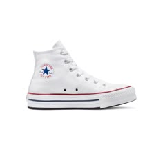 Kids stand tall and stand out in these courtside-favorite platforms. Converse Chuck Taylor All Star Eva Lift Canvas Platform For Kids In White, Size 4.5Y White Converse Not Platform, Cute Converse High Tops, White Heart Converse, Cute Platform Converse, Cute White Converse, Platforms Converse, Outfits With White Converse, Converse Decorated, Converse Platform White