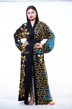 silk long embroidered dress Traditional Embroidered Robe With Kimono Sleeves, Long Multicolor Floral Embroidered Kimono, Luxury Floral Embroidery Kimono, Silk Kimono With Floral Embroidery, Black Floral Embroidered Kimono, Plus Size Robes, Plus Size Kimono, Embroidered Kimono, Silk Kimono Robe