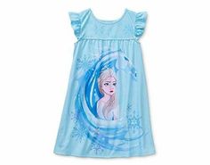 This nightgown captures the magic of Frozen with its beautiful and detailed sketch art. Features Elsa and the fierce guardian, the Nokk, in its mystical water spirit form. A roomy rounded collar, gathered bodice and flutter sleeves that add to the charm. Of a soft and cozy polyester jersey fabric.   Paypal Payments Accepted.   All purchases are mailed out within 2 business days of receipt of payment. Blue Cotton Dress For Pajama Party, Blue Cotton Sleep Dress, Blue Cotton Nightgown For Sleepover, Blue Cotton Nightgown For Bedtime, Princesa Disney, Elsa Frozen, Night Shirt, Flutter Sleeve, Jersey Fabric