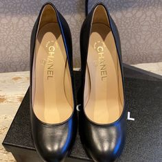 Chanel Pumps Worn One Time Not A Mark On Them Chanel Pumps, Shoes Chanel, Chanel Black, Chanel Shoes, One Time, Shoes Women Heels, Shoes Heels, Chanel, Pumps