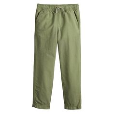 He'll feel comfy and look cool in this boys' elastic waistband chino pants from Jumping Beans. He'll feel comfy and look cool in this boys' elastic waistband chino pants from Jumping Beans. FEATURES Functional drawstring waistband 2 front pocketsDETAILS Poplin constructionFABRIC & CARE Cotton, nylon Machine wash Imported Size: 12. Color: Olive. Gender: male. Age Group: kids. Jumping Beans, Chino Pants, Bottom Clothes, Toddler Sizes, Drawstring Waistband, Pocket Detail, Chinos Pants, Comfy Outfits, Look Cool