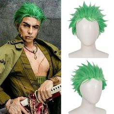 PRICES MAY VARY. ★★According to anime, we design Green wig for cosplay. We can guarantee 95%~99% similarity between green wig for women cosplay costume and anime characters.Green wigs for women take part in different parties. ★★It’s better for the customers to style your own wigs for your personal preference. Made of 100% superior quality heat resistant fiber.Green wig for women is tangle-free. it is very soft , comfortable. hair wig machine wig synthetic can be styled with curling irons, you ca Green Wigs, Cosplay Cosplay, Halloween Clothing, Green Wig, Women Cosplay, Curling Irons, Head Color, Natural Design, Hair Gel