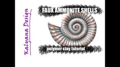 an image of a spiral shaped object with the words faux ammonite shells