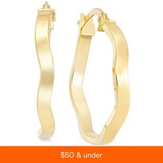 in stock Macy's Elegant Yellow Gold Hoop Earrings, Elegant Macy's Yellow Gold Hoop Earrings, Modern 14k Gold Jewelry From Macy's, Small Hoop 14k Gold Earrings From Macy's, Fine Jewelry Hallmarked Hoop Earrings, Macy's Small Hoop Earrings In 14k Gold, Macy's 14k Gold Small Hoop Earrings, Macy's Yellow Gold Hoop Earrings For Formal Occasions, Macy's Yellow Gold Hoop Earrings For Formal Events