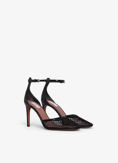 HIGH FISHNET PUMPS Build Wardrobe, Crazy Horse Paris, Heel Collection, Best Corset, Gown Dress, Ankle Straps, Small Leather Goods, Mini Bag, Calf Leather