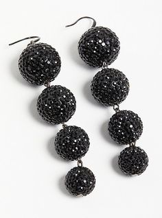 We’ve partnered with designer and Project Runway finalist Kenya Freeman to create a party-ready capsule collection that mixes feminine touches with strong statement pieces. FIT Measures 3. 5” long. MATERIALS + CARE Base metal & beading. Imported. DETAILS Drop silhouette. Beaded accent. . Sylvia Mollie collection. . The best plus size women's sylvia mollie sparkle bead statement earrings - black in black. Torrid is your destination for cozy fall and winter clothes to keep you warm and comfortable Elegant Black Festive Earrings, Glamorous Black Metal Earrings, Black Star-shaped Earrings For Party, Cheap Black Statement Beads, Black Statement Earrings, Project Runway, Black Image, Bra Cups, Cozy Fall