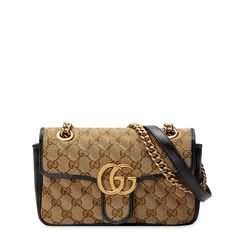 Gucci-GG Marmont Matelasse Mini Bag - Runway Catalog Gucci Canvas Bag With Adjustable Strap, Gucci Brown Flap Bag, Gucci Flap Travel Bag, Gucci Flap Bag For Travel, Gucci Canvas Bags With Gold-tone Hardware, Gucci Everyday Flap Bag, Gucci Leather Flap Bag, Gucci Luxury Flap Bag, Gucci Flap Bag For Everyday Use