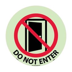 a do not enter sign on a white background