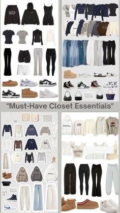 Athleisure Fall Capsule Wardrobe, School Wardrobe Essentials, Closet Must Haves For Teens, Teen Girl Capsule Wardrobe, Basics To Have In Your Closet, Outfits To Wear When On Your Period, Closet Essentials For Teens, Basic Wardrobe Essentials How To Build, Capsule Wardrobe College