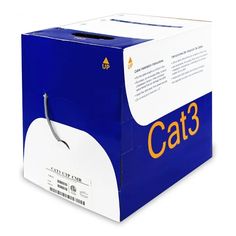 1000ft Cat3 4 Pair 100MHz Bulk Wire, CMR Wire Cat, Network Rack, Solid Wire, Twisted Pair, Laptop Batteries, Network Cables, Computer Cables, Cable Wire