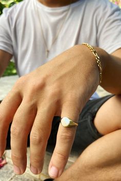 This classical gold pinky ring ''was'' only classy men's love. Nowadays it's also a cool piece combined with daily outfits. This 2,09gr simple 14k Solid Yellow Gold pinky ring the most common type of pinky rings. We can produce it in 14k White Gold as special order. Please ask via Etsy Message for color alternatives. Engraving Free! We can engrave on it letter, number or date. Enter the name, date, number or letter you want on the ring at personalization section. If you want a signet, pattern or 14k Gold Signet Ring With Smooth Bezel For Gift, 14k Gold Signet Ring With Smooth Bezel As Gift, Modern Tarnish Resistant Signet Ring Gift, 14k Gold Signet Ring With Smooth Bezel, Modern Signet Ring With Engraving Option For Gift, Everyday White Gold Tarnish-resistant Signet Ring, Modern White 14k Gold Signet Ring, Classic Everyday Personalized Signet Ring, Everyday Rose Gold 14k Stamped Signet Ring