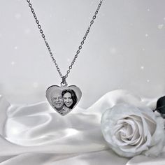 Whether it's an anniversary, birthday, wedding, or a simple gesture of love and friendship, our custom heart necklace embodies the promise of cherished moments and life's precious memories. The necklace can be engraved with any photos, words or any design of your choice on one or both sides. ❤ WE SHIP WITHIN 48 HOURS! ❤ TO ORDER follow these 4 simple steps: 1) Pick your options in the drop-down bars. 2) Leave your preferred CHAIN LENGTH in the personalization box. 3) Add to cart - Go to checkout Loss Of Father, Girl Necklace, Love And Friendship, In Memory Of Dad, Fingerprint Jewelry, Father Gift, Memorial Necklace, Girl Jewelry, The Promise