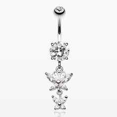 Butterfly Besties Belly Button Ring – BM25.com Unique Belly Rings, Double Tongue Piercing, Double Cartilage Piercing, Belly Button Jewelry, Multiple Ear Piercings, Ear Piercings Cartilage, Navel Jewelry, Dangle Belly Rings, Dermal Piercing