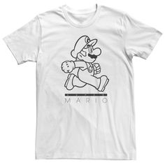 All fans of Super Mario Bros will love this graphic tee. Crewneck Short sleeves FABRIC & CARE Cotton Machine wash Imported FIT & SIZING Size: XXL. Color: White. Gender: male. Age Group: adult. Super Mario Bros, Mario Bros, Boys Shirts, Super Mario, Fabric Care, Tshirt Print, Kids Tshirts, Graphic Tee, Mario