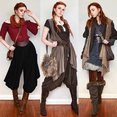 Grunge Fantasy Outfit, High Fantasy Costume, Edgy Fantasy Outfit, Comfy Fantasy Outfits, Fantasy Outfit Inspiration, Renfest Outfit Casual, Fantasy Aesthetic Outfits Casual, Fantasy Wanderer Outfit, Fantasy Grunge Outfits