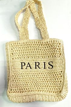 The perfect companion for your sunny adventures. This tote bag is perfect for strolling through farmers' markets, picnics in the park, or even a spontaneous getaway to the beach. Its spacious interior provides plenty of room for all your essentials, from a cute sun hat to your favorite summer read. Measurements: 14" Length x 3" Width x 14" Height Paris Embroidery, Birthday Cocktails, Cute Sun, Bodysuit Blouse, Straw Tote Bag, Wall Accessories, Crochet Tote, Straw Tote, Shopper Tote