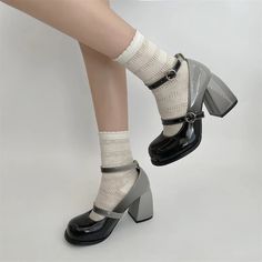 Heeled Mary Janes, Mary Jane Shoes Heels, Chunky Heel Pumps, Winter Formal, Cosplay Shoes, Mary Jane Pumps, Mary Jane Heels, Platform High Heels, Leather High Heels