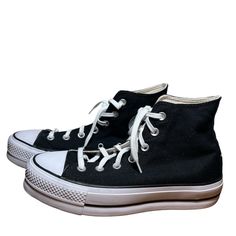 Nwot Questions? Leave A Comment Below! S2 Shoes Converse Black, Shoes Converse, Converse Black, Black High Tops, Women's Converse, Womens Converse, Converse Shoes, Leave A Comment, Womens Shoes Sneakers