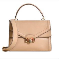 Michael Michael Kors Kinsley Top Handle Satchel Bag. This Bag Is Beautiful, Medium Size, Great For Everyday Makes A Great Gift. Leather Removable And Adjustable Crossbody Strap Inside-4 Compartments Including Zipped Middle Compartment And A Front One With A Snap Closure. Color Khaki Gold Accents Nwt Measurements 10.5”W X 8”Hx3.5”D Handle Drop 4.5”Drop Sold Out Bag Michael Kors Selma Medium, Micheal Kors Handbag, Michael Kors Selma, Michael Kors Satchel, Embroidered Leather, Purses Michael Kors, Michael Kors Hamilton, Satchel Bag, Handbags Michael Kors