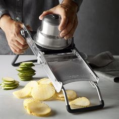 de Buyer Revolution Dicing Mandoline Slicer | Williams Sonoma Tv Enclosure, Must Have Kitchen Gadgets, Mandolin Slicer, Gadgets Technology, Gadgets Kitchen Cooking, Custom Choppers, Outdoor Tv, Cooking Gadgets, Cool Kitchen Gadgets