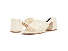 Nine West Galantp 7 - Women's Shoes : White : Grab the attention and walk with comfort by wearing the Nine West Galantp 7 block heel. Textile upper. Man-made lining. Lightly padded footbed. Modern square toe design. Slip-on closure. Durable man-made outsole. Imported. Measurements: Heel Height: 2 5 14 in Product measurements were taken using size 7, width M. Please note that measurements may vary by size. Modern Square, Shoes White, Toe Designs, Nine West, Women's Shoes, Block Heels, Style Me, Shoes Flats, Heel Height