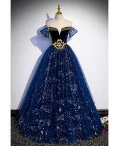 Get 10% off now! Buy fantasy blue ballgown tulle prom dress with bling at cheap price online. Free stable shipping and pro custom service since 2009. Blue Ballgown, فستان زهري, Beaded Formal Dress, Long Formal Dress, Blue Tulle, Fantasy Gowns, Floor Length Skirt, Sparkly Dress, Dresses 2023