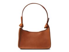 Madewell Sydney Hobo Bag - Handbags : Burnished Caramel : Finish your outfit by carrying the classy Madewell Sydney Hobo Bag with it. Genuine leather construction. Knotted style on the handle. Magnetic snap closure. Signature brand name detailing patch on the front. Lining: Genuine leather. Imported. Measurements: Bottom Width: 9 1 4 in Depth: 2 1 2 in Height: 4 3 4 in Strap Length: 19 1 2 in Strap Drop: 10 in Weight: 10 oz Trendy Leather Satchel With Leather Handles, Leather Shoulder Bag With Handles For Work, Casual Leather Square Satchel, Trendy Leather Hobo Bag For Formal Occasions, Chic Everyday Satchel With Leather Backing, Chic Square Leather Hobo Bag, Chic Cognac Shoulder Bag With Top Carry Handle, Trendy Leather Square Hobo Bag, Trendy Cognac Leather Shoulder Bag