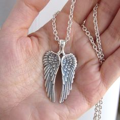 Wings Jewelry, Angel Wings Pendant, Angel Wings Jewelry, Wings Pendant, Human Interest, Silver Angel Wings, Angel Charm, Angel Wing Necklace, Fashion Crafts