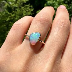 14K Yellow gold ring with Australian Crystal Opal Size: 5.75 Opal size: 10×6.7mm (1.05 ct) Metal: 14K yellow gold Band: 1.3mm round Stones: Australian opal (natural untreated stone)   We offer complimentary sizing for most of our 14K gold rings, so please email us to inquire before placing an order. Fine Jewelry Yellow Gold Opal Ring With Polished Finish, Yellow Gold Opal Ring With Polished Finish, Classic Hallmarked Opal Ring Round Cut, Sterling Silver Yellow Gold Opal Ring, Sterling Silver Opal Ring In Yellow Gold, Yellow Gold Sterling Silver Opal Ring, Fine Jewelry Yellow Gold Solitaire Opal Ring, 14k Gold Solitaire Opal Ring, Yellow Gold Solitaire Opal Ring Fine Jewelry