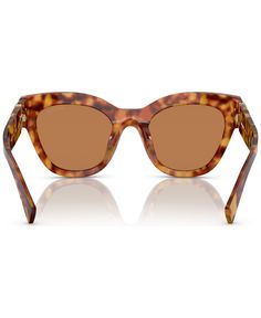 The butterfly shape of this sun style stands out in bold acetate in both classic or seasonal colors. Miu Miu's logo is not only a decorative part of the temple but also a fully functioning hinge. The oversized butterfly acetate shape of this sun style matches the equally oversized vertical logo. Modern Miu Miu Sunglasses With Glass Material, Modern Miu Miu Sunglasses With Glass Lenses, Modern Miu Miu Sunglasses, Miu Miu Sunglasses With Tinted Glass Lenses, Miu Miu Sunglasses With Mirrored Lenses, Vertical Logo, Butterfly Shape, The Butterfly, The Temple