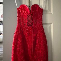 Size 00 Sherry Hill Dress. Like Brand New; Wore For Hoco Dance For A Couple Hours. No Alterations. Red Fancy Dress Short, Red Hoco Dress Short, Corsette Dress, Fancy Dress Short, Hoco Dress Short, Cheap Hoco Dresses, Hoco Dance, Red Fancy Dress, Red Homecoming Dresses Short