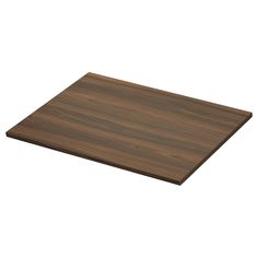 a wooden cutting board on a white background