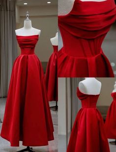 Détails de l'article :

 Numéro de produit : C1218

 Tissu: Satiné

 Silhouette：Une ligne

 Manches ： Sans manches

 Style du dos : à lacets. Red Classic Dress, A Line Evening Gown, Red Satin Prom Dress, Satin Prom Dress Long, Dress Creator, Formal Evening Gown, Backless Evening Dress, Satin Evening Dresses, Long Prom Gowns