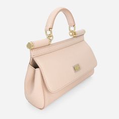 A brand icon, the practical and compact Sicily Small Handbag in Pink is perfect for carrying your essentials with you. Coming in Dauphine calfskin, it features an adjustable, detachable crossbody strap and is embellished by a logo tag with two metal plating finishes. Luxury Crossbody Bag With Top Carry Handle, High-end Everyday Luxury Crossbody Bag, Luxury Flap Bag With Removable Pouch And Double Handle, High-end Everyday Bags With Branded Hardware, Luxury Crossbody Flap Bag With Top Carry Handle, Luxury Crossbody Bag With Detachable Handle, Luxury Flap Bag With Branded Hardware For Daily Use, High-end Satchel With Branded Hardware For Daily Use, Luxury Tote Flap Bag With Detachable Handle