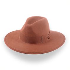 Rust Wide Brim Fedora Hat in Classy Fur Felt | The Taylor - Agnoulita Hats 1 Outdoor Hut, Homburg, Wide Brim Fedora, Hat Box, Felt Hat, Custom Monogram, Fedora Hat, Rabbit Fur, Vegetable Tanned Leather