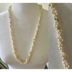 Vintage Fresh Water Pearl 5 Strand Beaded Necklace SUCH a beautiful piece.  QUALITY! In excellent vintage condition.  Tags: Pearls, ocean, beach, beachy, nautical Vintage Beaded Necklaces For Beach, Vintage Beaded Necklace For Beach, Elegant White Strand Beaded Necklaces, Elegant Single Strand Pearl Necklace For Beach, Vintage Beaded Chain Jewelry For Beach, Elegant Beaded Pearl Chain Necklaces For Beach, Elegant Pearl Chain Beaded Necklaces For The Beach, Vintage Beaded Necklaces With Round Beads For Beach, Vintage Beaded Multi-strand Pearl Necklace