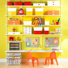 the kids'room decor guide is organized and ready to be used as a playroom