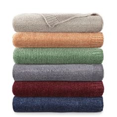 towels folded in different colors and patterns