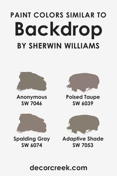 Colors Similar to SW 7025 Backdrop Sw Backdrop Exterior, Sw Backdrop, Sw 6200 Link Gray, Sw Anonymous, Sw 6256 Serious Gray, Sw Collonade Gray, Spalding Gray, Sherwin Williams Potentially Purple, Poised Taupe